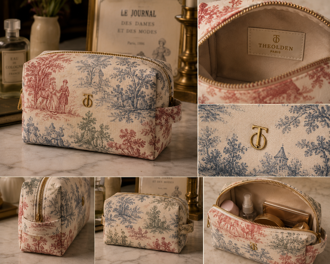 THEOLDEN French Toile Pouch